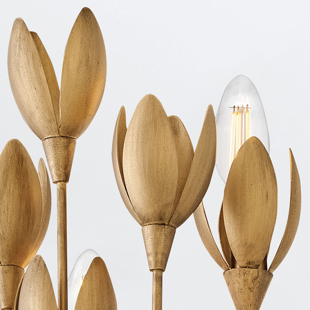 Kinkiet Flora - 3 źródła światła - Oksydowane złoto Quintiesse QN-FLORA-3W-GD