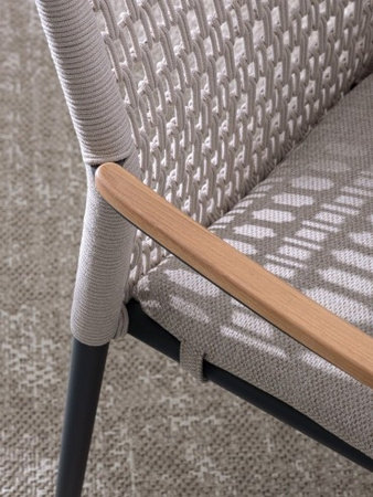 BIZZOTTO krzesło ogrodowe MADDOX beżowe