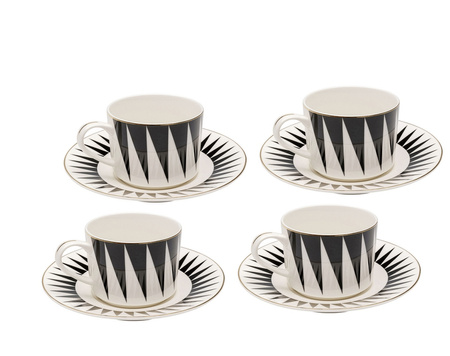 KARE komplet 4 filiżanek HARLEQUIN