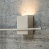 Vibia Structural Pionowa Lampa Ścienna LED, 2-punktowa, szer. 180cm, wys. 120cm , GL 10 cm, Kremowy Mat