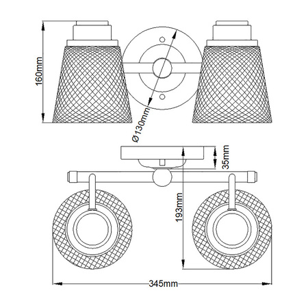 Kinkiet Hudson - 2 źródła światła Hudson Quintiesse  QN-HUDSON2-BATH