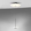Vibia Flat Lampa Wisząca LED ze Ściemniaczem, 55cm wys. 300 cm, Czarny Szary Biały