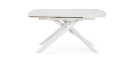 BIZZOTTO stół ogrodowy JOAKIM 160-240     biały / rozkładany