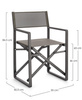 BIZZOTTO krzesło ogrodowe / reżyserskie   KONNOR szare