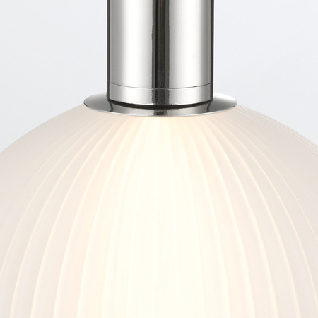 Mała lampa wisząca Palmas - 1 źródło światła - Polerowany nikiel Quintiesse Eurofase QN-PALMAS-1MP-PN