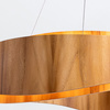 Lampa wisząca Horizon Brązowy, Drewno Quintiesse Accord QN-HORIZON-RING-LED-80-TEAK