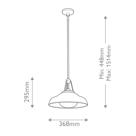 Lampa wisząca Palmetto - 1 źródło światła - Polerowany mosiądz Quintiesse QN-PALMETTO-P-M-PB