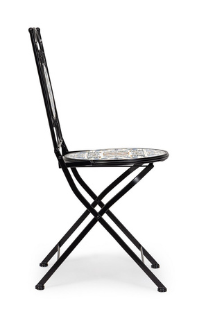 BIZZOTTO krzesło ogrodowe składane        MYKONOS czarne