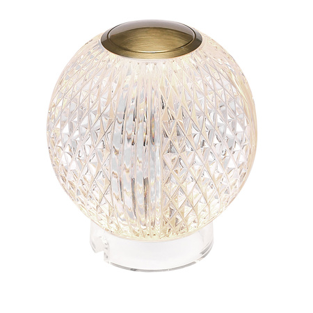 Mała lampa stołowa LED Marni - Naturalny mosiądz Quintiesse QN-MARNI-TL-S-NBR