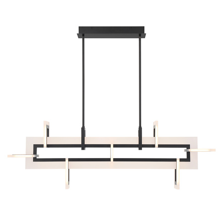 Średnia lampa wyspowa Inizio - Matowa czerń Quintiesse Eurofase QN-INIZIO-LP-M-BK