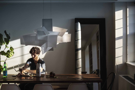 Lampa wisząca Big Bang Biały LED FOSCARINI