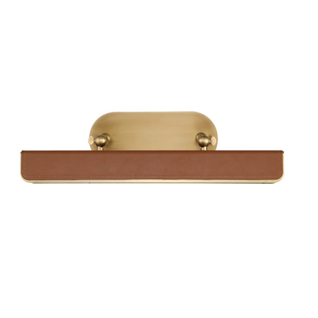 Średnia obrazówka LED Valise Picture - Vintage mosiądz, skóra koniakowa Quintiesse QN-VALISE-PL-M-VBS-CL