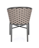 BIZZOTTO krzesło ogrodowe MARGALIDA       antracyt / beż