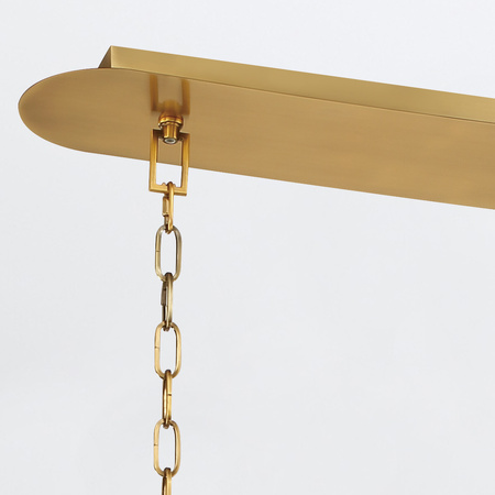 Lampa wyspowa Nottingham - 6 źródeł światła - Antyczny mosiądz Quintiesse Eurofase QN-NOTTINGHAM-6LP-AB