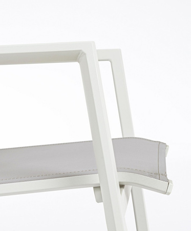 BIZZOTTO krzesło ogrodowe KRION szare