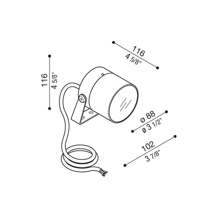 Lombardo LL157000S3 Lampa Ścienna-podłogowa Pad