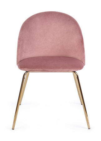 BIZZOTTO krzesło TANYA VELVET różowe