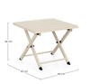 BIZZOTTO stolik ogrodowy TAYLOR beżowy