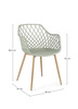 BIZZOTTO krzesło OPTIK zielone