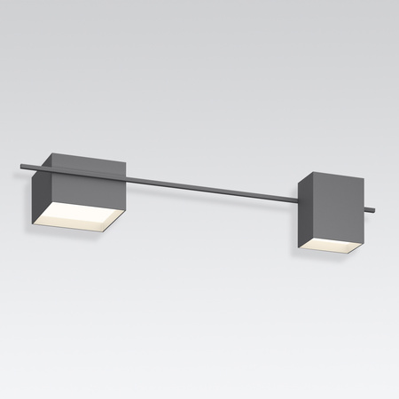 Vibia Structural Lampa Sufitowa LED, 2-punktowa, szer. 120, wys. 21, GL 37 cm, Szary Mat