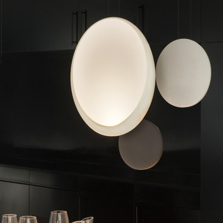 Vibia Cosmos Lampa Wisząca LED, szer. 48cm, wys. 200cm, GL 7 cm, Biały Mat