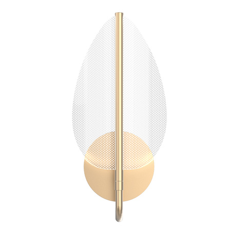 Kinkiet LED Floriana - Naturalny mosiądz Quintiesse QN-FLORIANA-1W-NBR