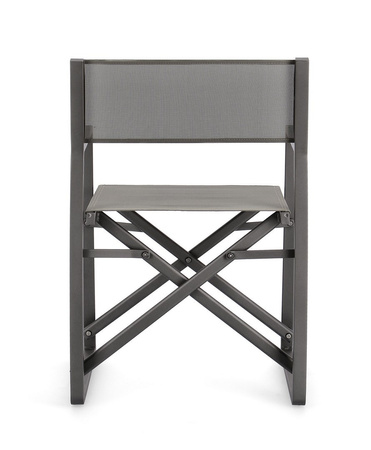 BIZZOTTO krzesło ogrodowe / reżyserskie   KONNOR szare