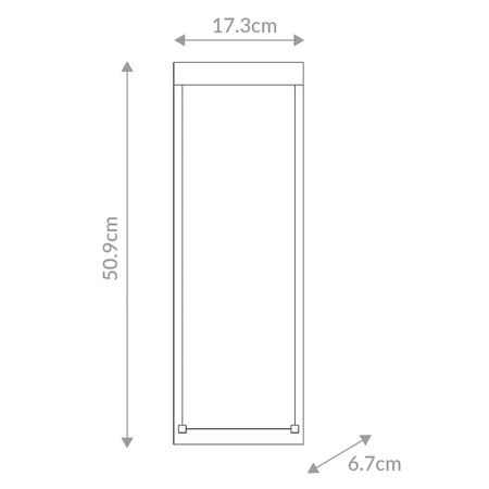 Średnia latarnia naścienna Kabo - Teksturowana czerń Quintiesse Eurofase QN-KABO-M-BK
