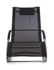BIZZOTTO leżak bujany ogrodowy ROGER      czarny