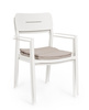 BIZZOTTO krzesło ogrodowe NEBULA białe
