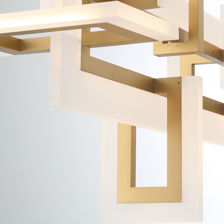 Średnia lampa wyspowa Inizio - Szczotkowane złoto Quintiesse Eurofase QN-INIZIO-LP-M-BG