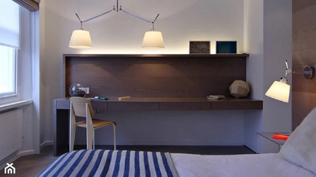 TOLOMEO BASCULANTE 2 BRACCI 32cm szary ARTEMIDE 0630010A+0781010A