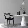MODESTO krzesło HILO czarne-polipropylen