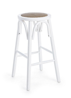 BIZZOTTO krzesło barowe CIRCLE białe