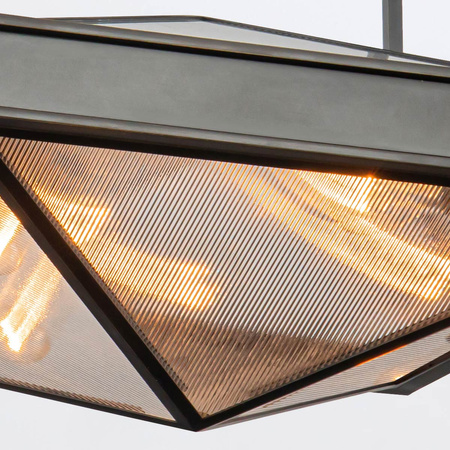 Półplafon Cairo - 4 źródła światła - Miejski brąz Quintiesse QN-CAIRO-SF-UBZ-CR