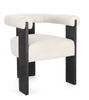 BIZZOTTO krzesło AGAPE czarny / biały