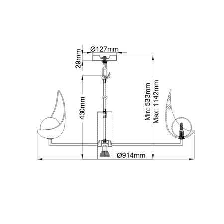 Żyrandol Ren - 5 źródeł światła Ren Quintiesse Lisa McDennon by Hinkley QN-REN5