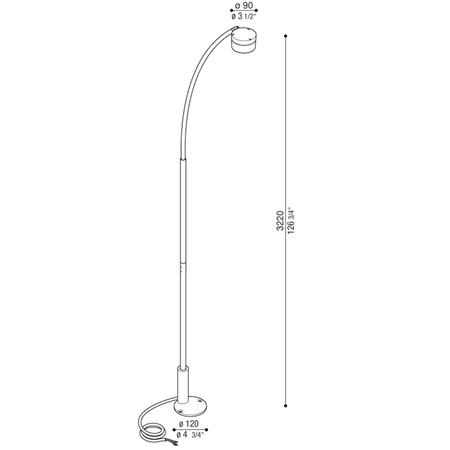 Lombardo LL15104V3 Lampa podłogowa zewnętrzna Hasta R