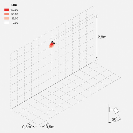Lombardo LL126005D3 Lampa ścienna Ago Wall
