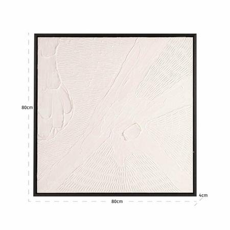 RICHMOND obraz JANEY 80x80 cm biały