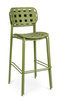 BIZZOTTO krzesło barowe ogrodowe CLOVER   zielone