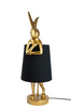 KARE lampa stołowa RABBIT 68 cm  złota / czarna