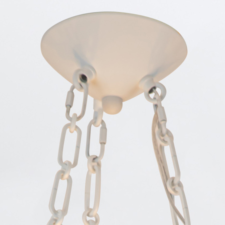 Lampa wisząca Martine - 3 źródła światła - Antyczna biel Quintiesse QN-MARTINE-P-WHT