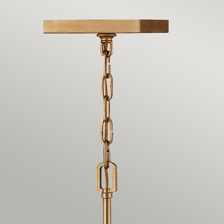 Lampa wisząca / Półplafon Stinson - 4 źródła światła - Postarzany mosiądz Stinson Quintiesse Hinkley QN-STINSON-4P-L-DBR