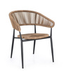 BIZZOTTO krzesło ogrodowe ALGAIDA         brązowe