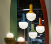 SOSPENSIONE VETRO VERNICIATO - PAINTED GLASS PENDANT SELARON Ferroluce C2730-VSA