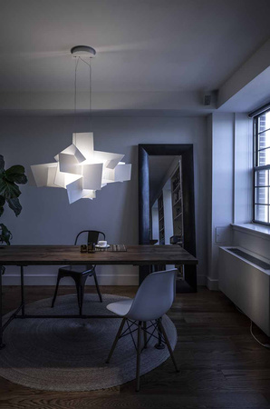 Lampa wisząca Big Bang Biały LED FOSCARINI