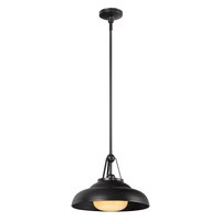 Lampa wisząca Palmetto - 1 źródło światła - Miejski brąz Quintiesse QN-PALMETTO-P-M-UBZ