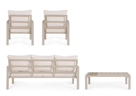 BIZZOTTO zestaw ogrodowy ELNA PEYOTE      beżowy