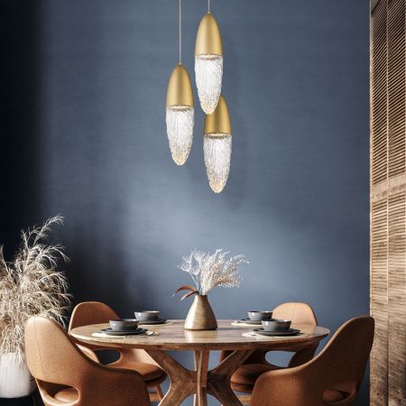 Lampa wisząca Ecrou - Szczotkowane złoto Quintiesse Eurofase QN-ECROU-1P-BG